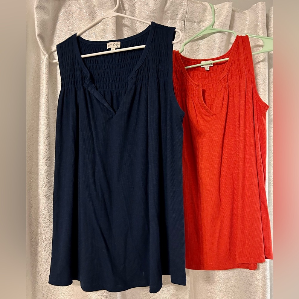 Wonderly XL Thick sleeveless tops tanks